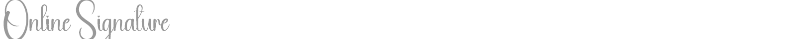 Online Signature font preview